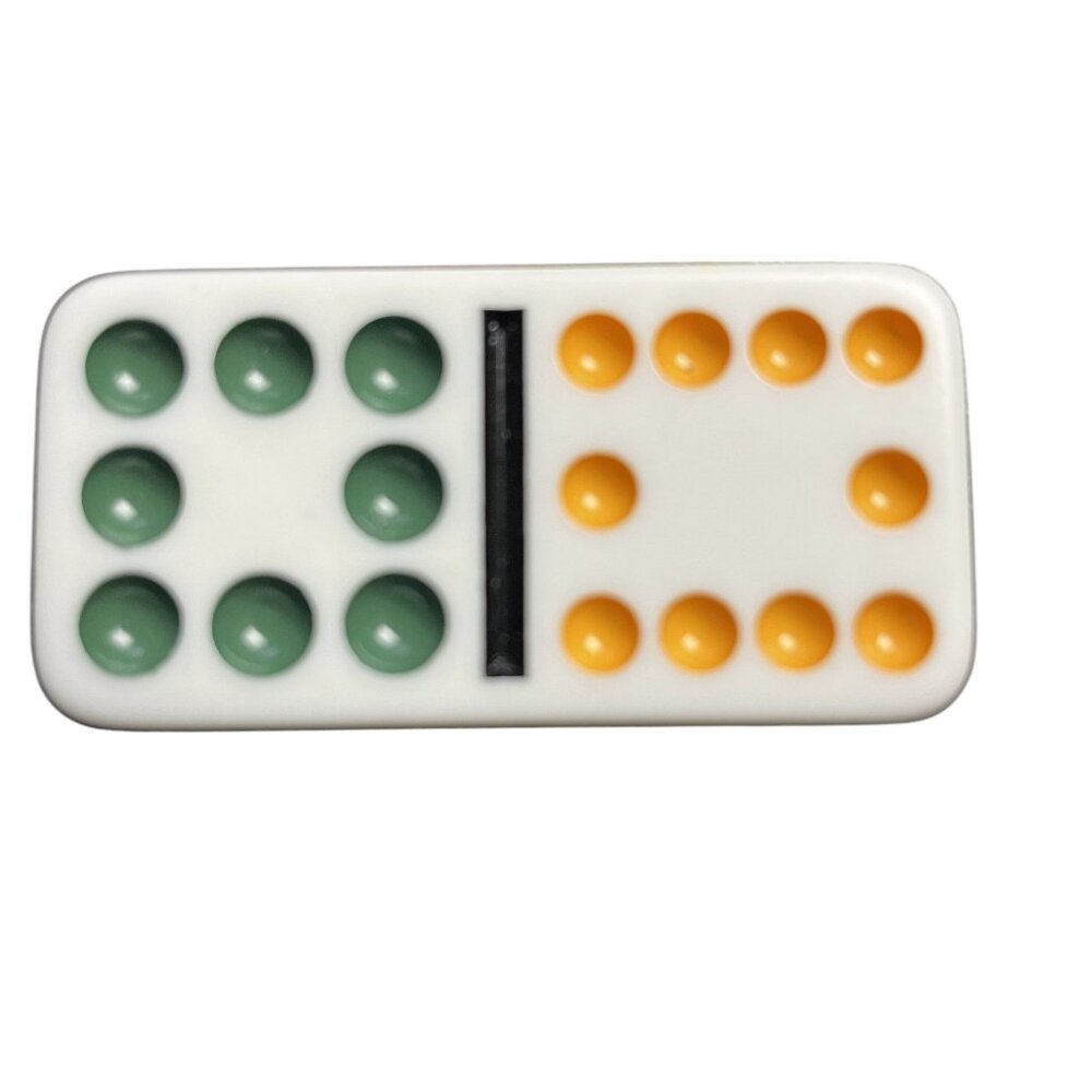 Double Twelve Dominoes Replacement Tile 8 10 Color Dot mq
